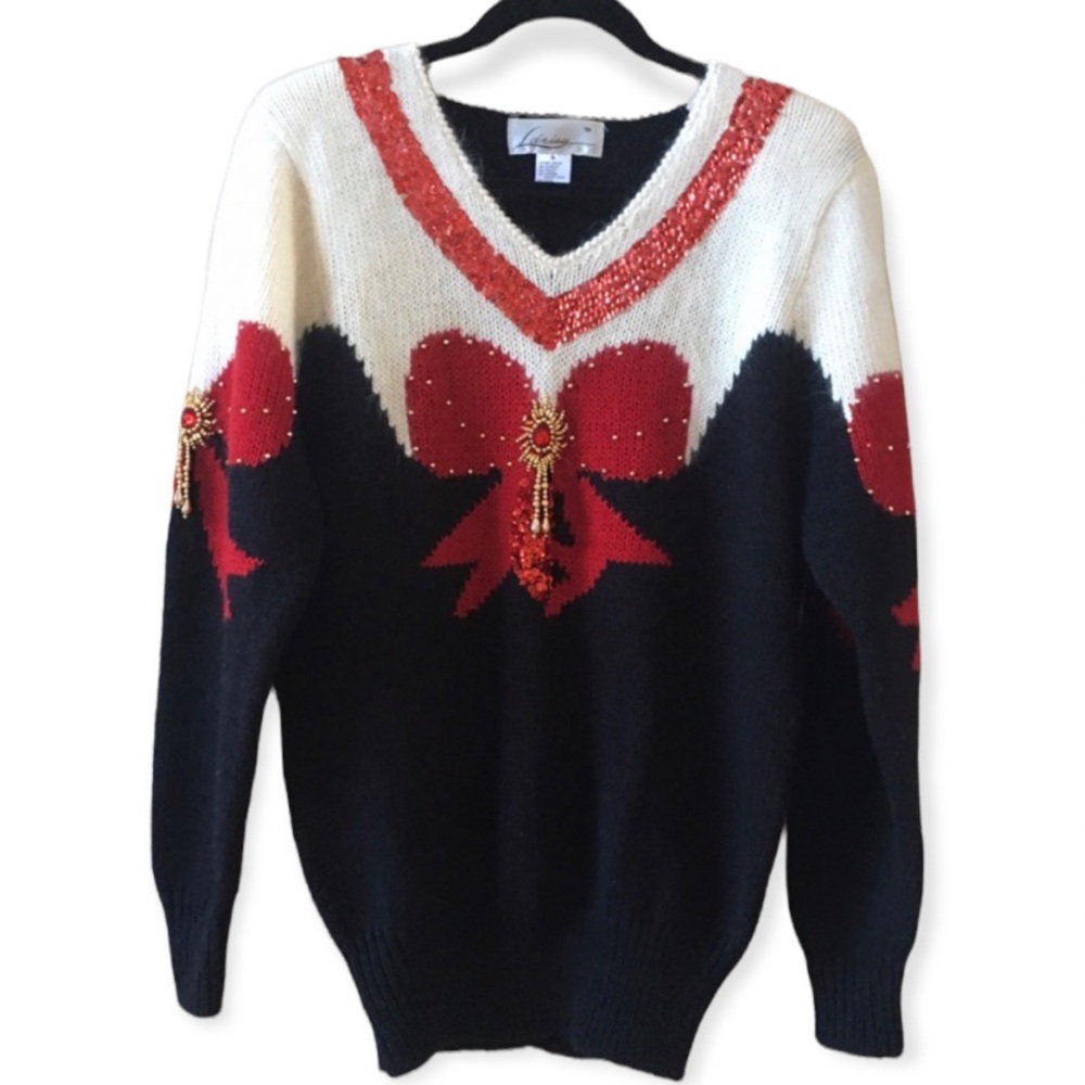 Vintage Larisa Angora Rabbit & Wool Blend Sweater